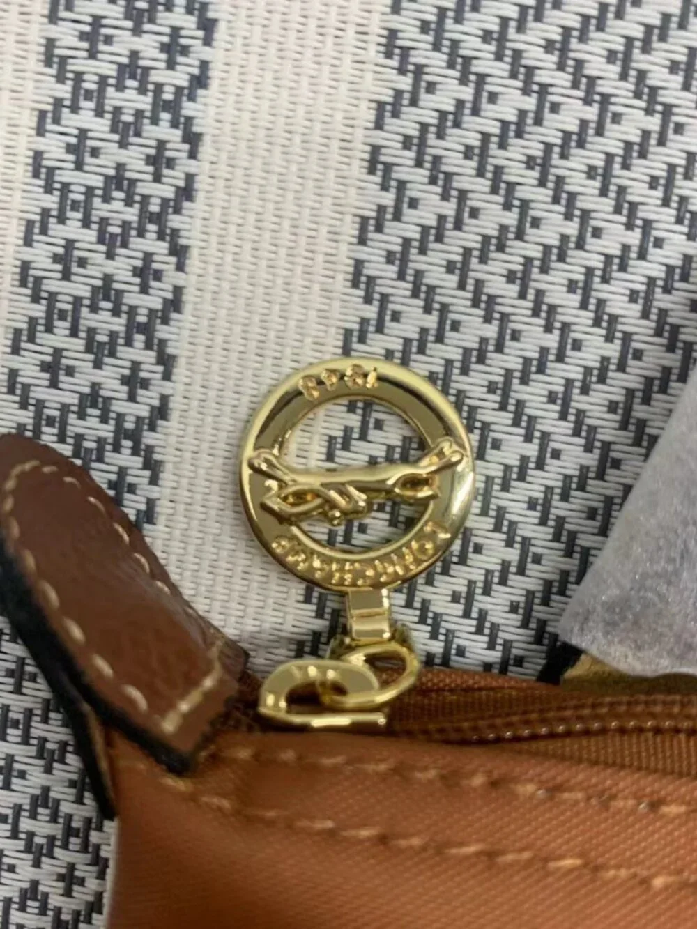 🍦Longchamp Mini Brown Crossbody - Le Pliage Pouch - Picture 4 of 5